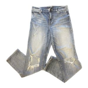 Express High Rise Girlfriend Jeans Size 6
